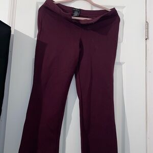 MAX & MIA Women Dark Burgundy/plum Capri pants